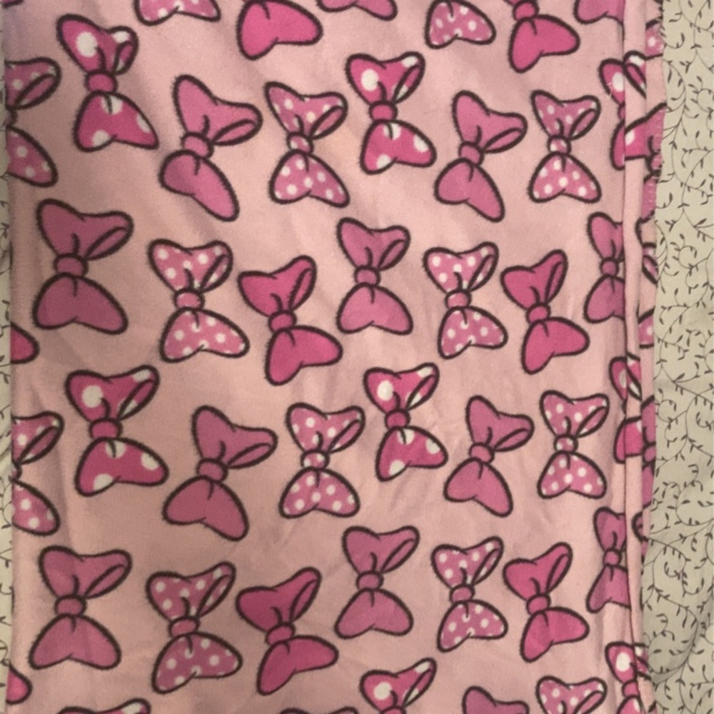 Pink Bow Patterned Fabric